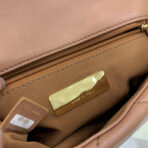 19 FLAP BAG 26 BROWN GOATSKIN - Image 10