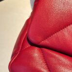 19 FLAP BAG 26 RED GOATSKIN - Image 6