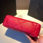 19 FLAP BAG 26 RED GOATSKIN - Image 8