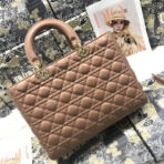 LARGE LADY BAG 32CM BEIGE CANNAGE - Image 3