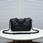 19 FLAP BAG 26CM ALL BLACK - Image 2