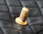 FLAP BAG 20CM GOLD HARDWARE BLACK LAMBSKIN - Image 9