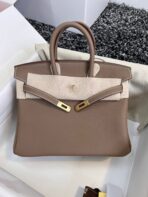 HM BIRKIN 25CM BROWN   GOLD HARDWARE - Image 3
