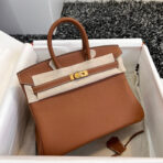 HM BIRKIN 25CM GOLD   GOLD HARDWARE