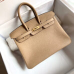 HM BIRKIN 25CM BEIGE   GOLD HARDWARE