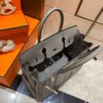 HM BIRKIN 30CM OLIVE GREEN GOLD HARDWARE - Image 7