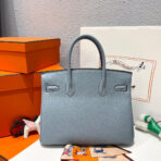 HM BIRKIN 30CM CLOUD BLUE   SILVER HARDWARE - Image 3