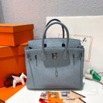 HM BIRKIN 30CM CLOUD BLUE   SILVER HARDWARE - Image 2