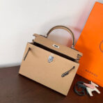 HM KELLY 25CM BEIGE   SILVER HARDWARE - Image 2