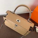 HM KELLY 25CM BEIGE   SILVER HARDWARE - Image 6