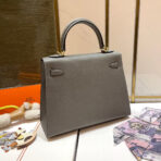 HM KELLY 25CM GRIS MOUETTE   GOLD HARDWARE - Image 3