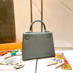 HM KELLY 25CM GRIS MOUETTE   SILVER HARDWARE - Image 2