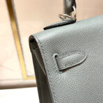 HM KELLY 25CM GRIS MOUETTE   SILVER HARDWARE - Image 6