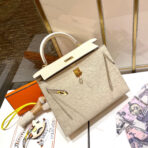 HM KELLY 25CM WHITE   GOLD HARDWARE - Image 4