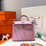 HM KELLY 25CM PINK   SILVER HARDWARE - Image 4