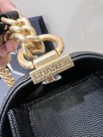 BOY BAG MEDIUM 25 BLACK CAVIAR GOLD HARDWARE - Image 4