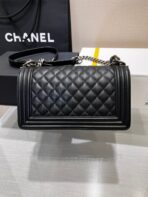 BOY BAG MEDIUM 25 BLACK CAVIAR RUTHENIUM HARDWARE - Image 6