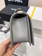 BOY BAG MEDIUM 25 GREY CAVIAR RUTHENIUM HARDWARE - Image 5