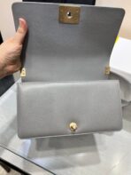 BOY BAG MEDIUM 25 GREY CAVIAR GOLD HARDWARE - Image 9