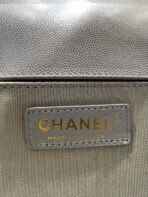 BOY BAG MEDIUM 25 GREY CAVIAR GOLD HARDWARE - Image 10