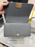 BOY BAG MEDIUM 25 DARK GREY CAVIAR GOLD HARDWARE - Image 8