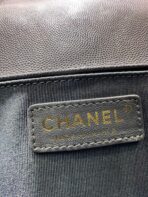 BOY BAG MEDIUM 25 DARK GREY CAVIAR GOLD HARDWARE - Image 10