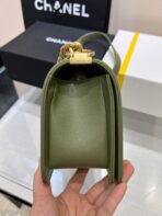 BOY BAG MEDIUM 25 KHAKI CAVIAR GOLD HARDWARE - Image 5