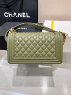 BOY BAG MEDIUM 25 KHAKI CAVIAR GOLD HARDWARE - Image 7
