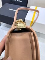 BOY BAG MEDIUM 25 BROWN CAVIAR GOLD HARDWARE - Image 7
