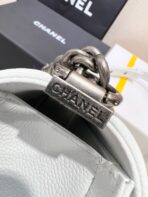 BOY BAG MEDIUM 25 WHITE CAVIAR RUTHENIUM HARDWARE - Image 7