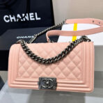 BOY BAG MEDIUM 25 PINK CAVIAR RUTHENIUM HARDWARE - Image 2