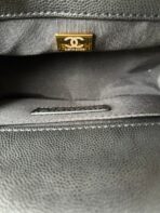 BOY BAG SMALL 20 BLACK CHEVRON CAVIAR GOLD HARDWARE - Image 10