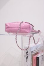 CC HOBO BAG 22 PINK LAMBSKIN SILVER HARDWARE 20CM - Image 7
