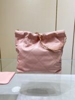 CC HOBO BAG 22 PINK LAMBSKIN GOLD HARDWARE - Image 6
