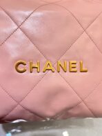 CC HOBO BAG 22 PINK LAMBSKIN GOLD HARDWARE - Image 7