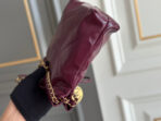 CC HOBO BAG 22 BURGUNDY LAMBSKIN GOLD HARDWARE 20CM - Image 5