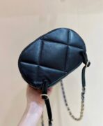 CC 19 BACKPACK BAG 26CM BLACK GOATSKIN GOLD HARDWARE - Image 6