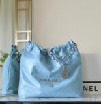 CC 22 ANTIBA HOBO BAG LIGHT BLUE 39CM