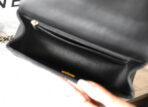 FLAP BAG 23 BLACK LAMBSKIN GOLD HARDWARE TOPHAND - Image 10