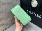 MINI SQUARE FLAP BAG 17CM LIGHT GREEN LAMBSKIN GOLD HARDWARE - Image 6