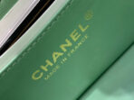 MINI SQUARE FLAP BAG 17CM LIGHT GREEN LAMBSKIN GOLD HARDWARE - Image 9