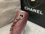 MINI SQUARE FLAP BAG 17CM CHOCOLATE CAVIAR SILVER HARDWARE - Image 5