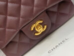 MINI SQUARE FLAP BAG 17CM CHOCOLATE CAVIAR GOLD HARDWARE - Image 4