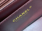 MINI SQUARE FLAP BAG 17CM CHOCOLATE CAVIAR GOLD HARDWARE - Image 8