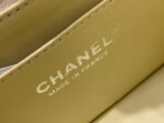 MINI SQUARE FLAP BAG 17CM YELLOW LAMBSKIN SILVER HARDWARE - Image 9