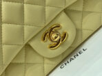 MINI SQUARE FLAP BAG 17CM YELLOW LAMBSKIN GOLD HARDWARE - Image 4