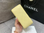 MINI SQUARE FLAP BAG 17CM YELLOW LAMBSKIN GOLD HARDWARE - Image 6