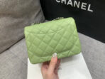 MINI SQUARE FLAP BAG 17CM GREEN CAVIAR SILVER HARDWARE - Image 7