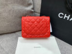 MINI SQUARE FLAP BAG 17CM RED CAVIAR SILVER HARDWARE - Image 5