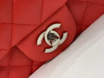 MINI SQUARE FLAP BAG 17CM RED CAVIAR SILVER HARDWARE - Image 6